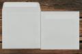 [27005] Briefhüllen 125x125 mm Haftklebend Transparent Weiß 92 g/qm